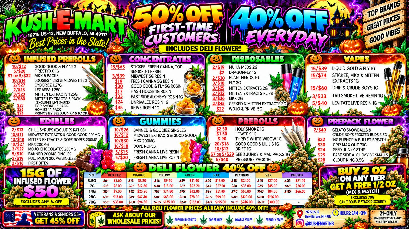Kush E Mart 50% OFF FIRST TIME & 40% OFF DAILY WE PRICE MATCH!