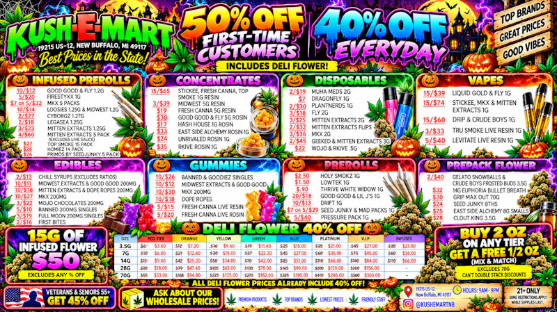 Kush E Mart 50% OFF FIRST TIME & 40% OFF DAILY WE PRICE MATCH!