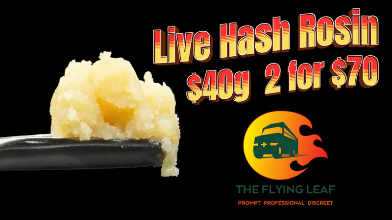 The Flying Leaf Live Hash Rosin 2FER
