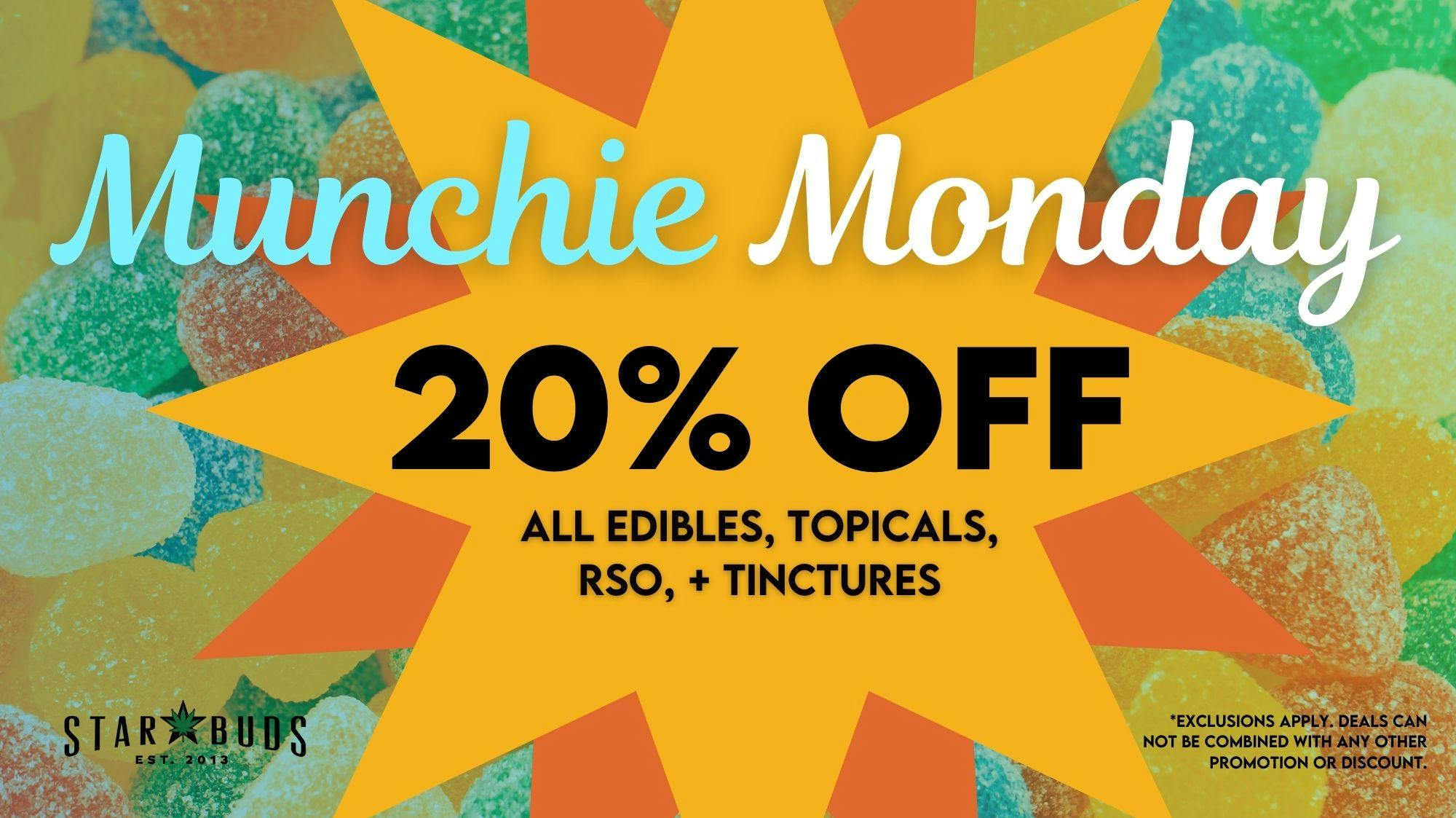 Star Buds Baltimore 20% off edibles, topicals, RSO