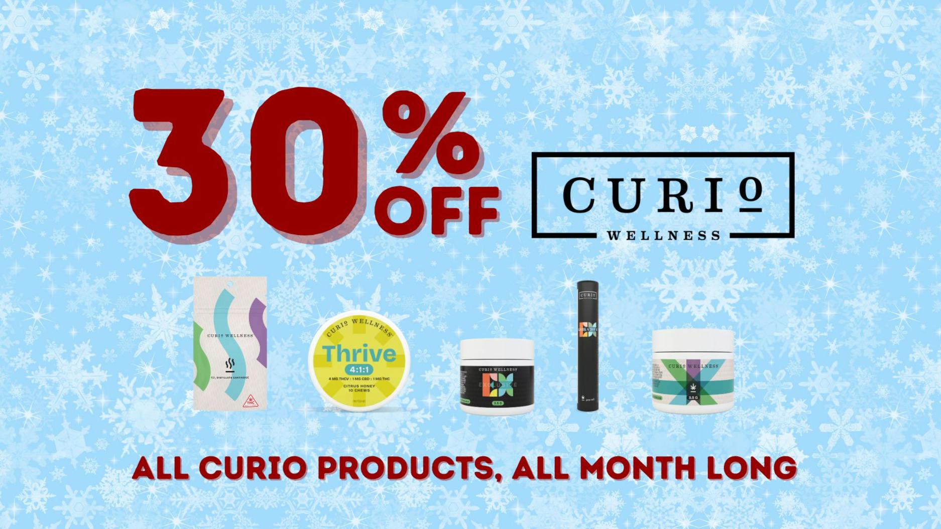 Star Buds Baltimore 30% OFF ALL Curio Wellness Products
