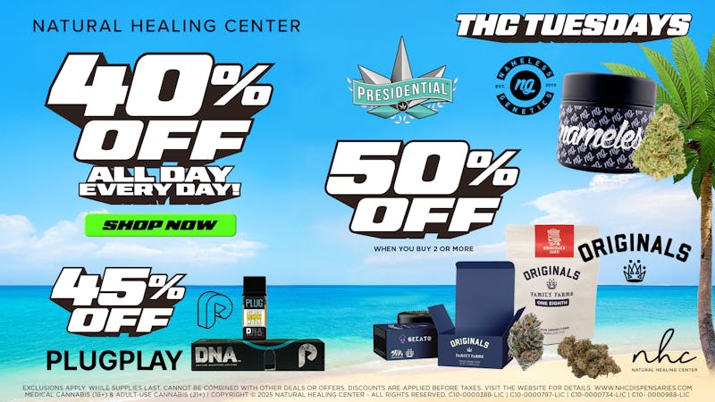 Natural Healing Center - Lemoore 🔥40%-50% OFF🔥THC TUESDAYS🔥