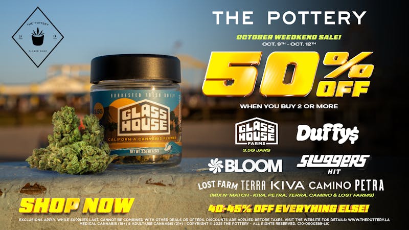 The Pottery Weed Dispensary Los Angeles 🌿50% OFF 🌿 WEEDKEND SALE🌿