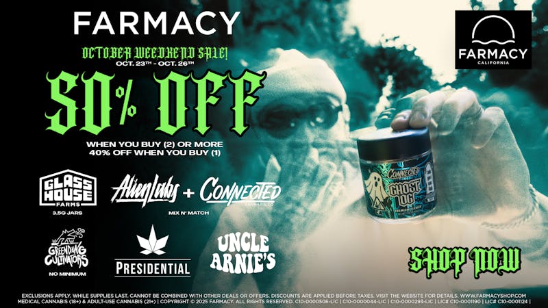 Farmacy Berkeley 👻 SPOOKY WEEDKEND SALE 🎃 50% OFF 🎃