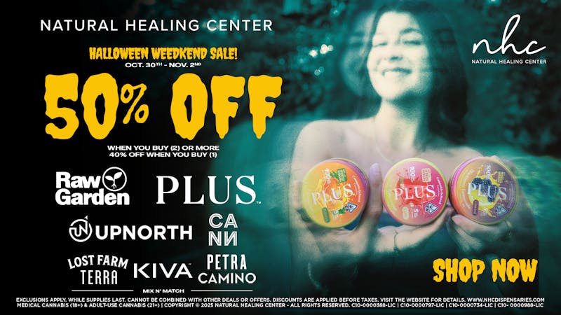 Natural Healing Center - Turlock 🎃👻 HALLOWEEN WEEDKEND SALE 👻🎃 50% OFF 🎃