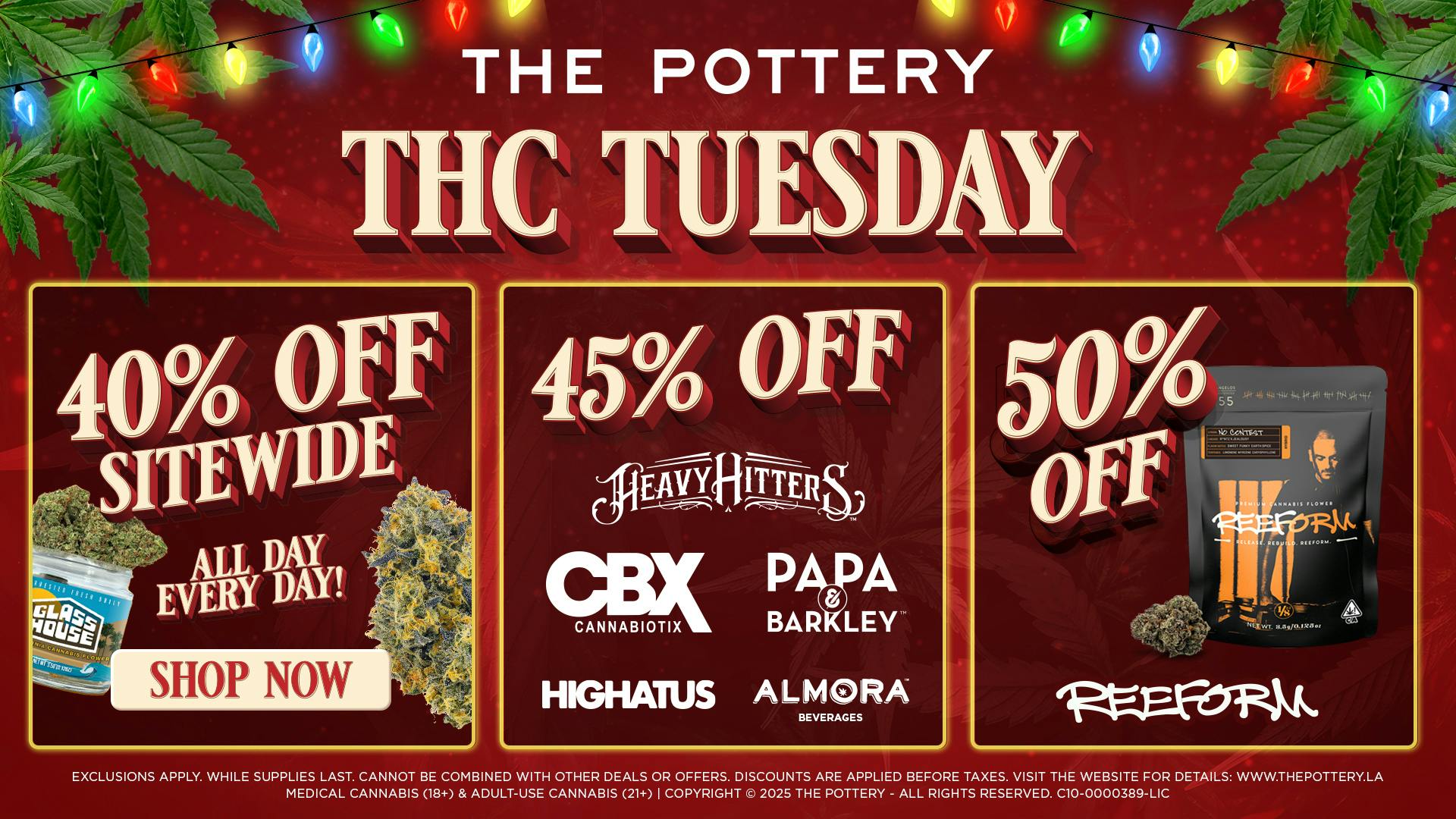 The Pottery Weed Dispensary Los Angeles 🔥50% OFF🔥THC TUESDAY🔥