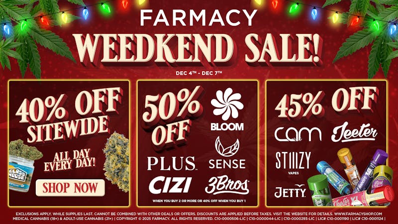 Farmacy Santa Ynez 🔥50% OFF🔥 WEEDKEND SALE🔥