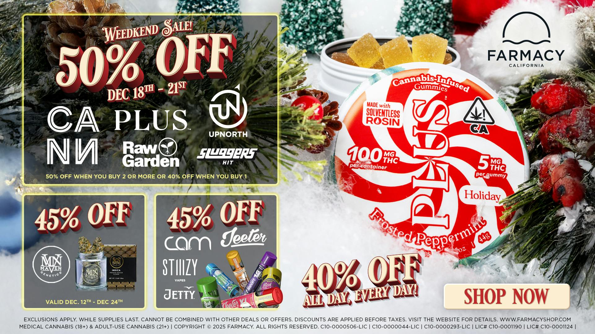 Farmacy Berkeley ☃️50% OFF🎄WEEDKEND SALE🎅