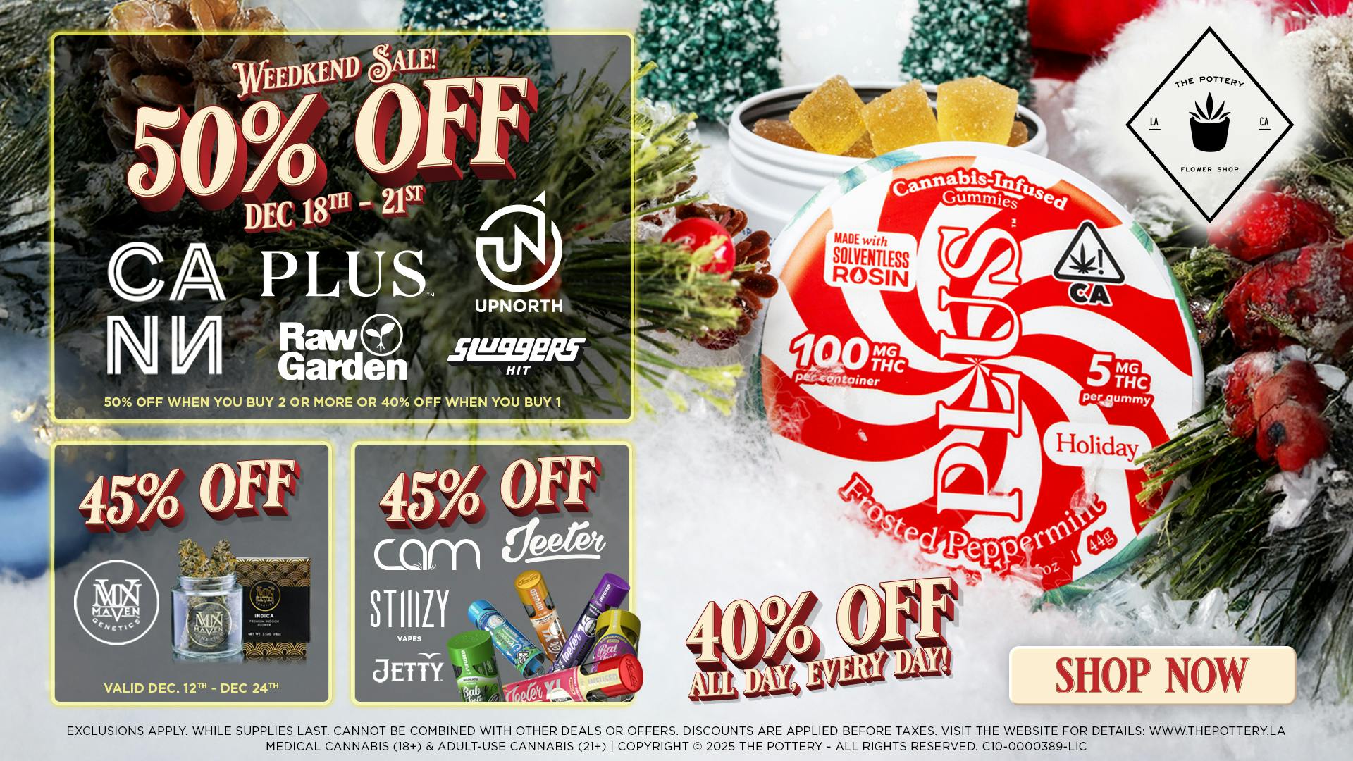 The Pottery Weed Dispensary Los Angeles ☃️50% OFF🎄WEEDKEND SALE🎅