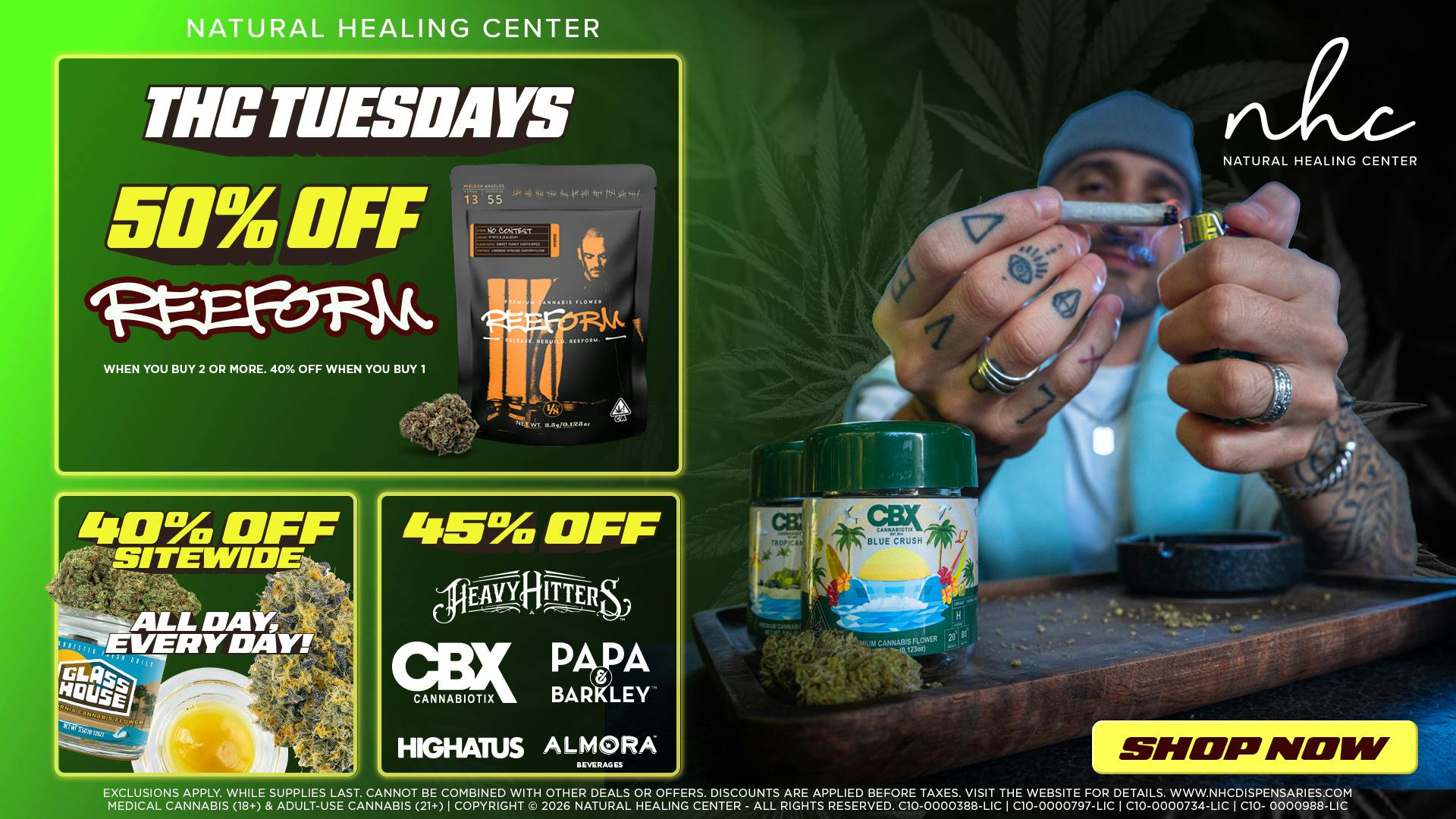Natural Healing Center - Lemoore 🔥40%-50% OFF🔥THC TUESDAY🔥