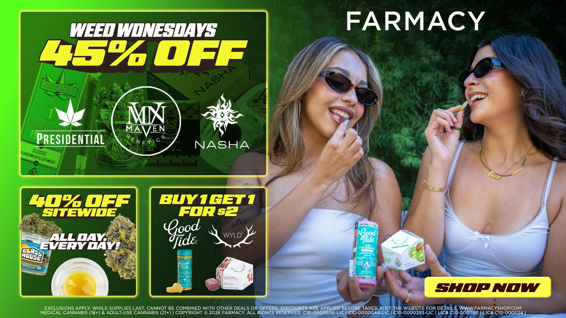 Farmacy Berkeley 🔥45% OFF🔥 WEED WEDNESDAYS🔥