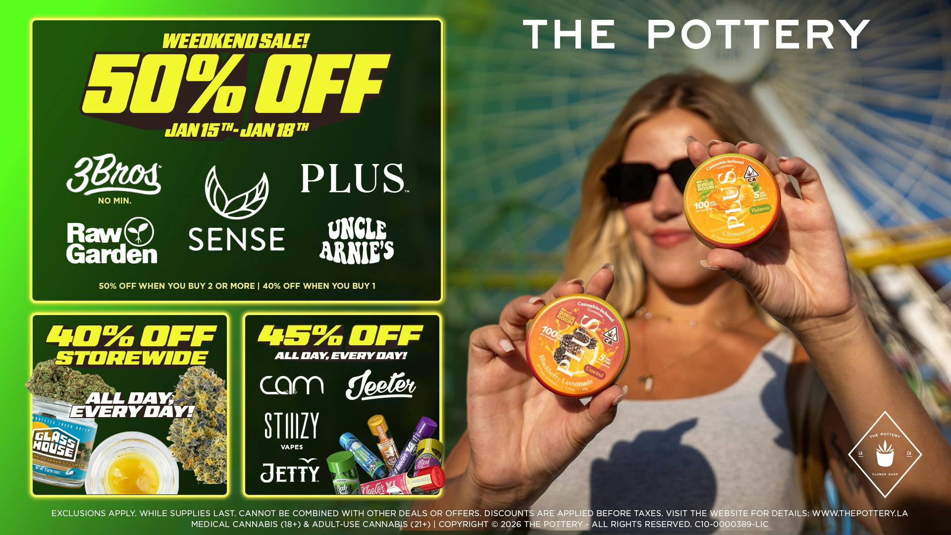 The Pottery Weed Dispensary Los Angeles 🔥50% OFF🔥WEEDKEND SALE🔥