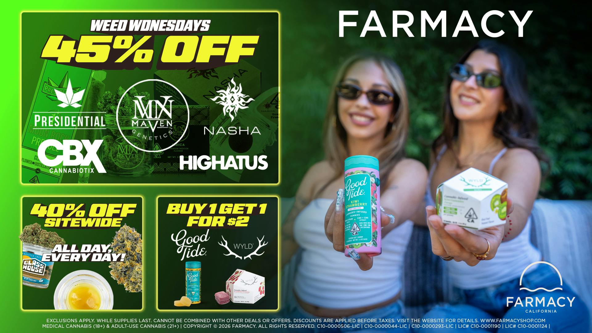 The Farmacy SB 🔥45% OFF🔥WEED WEDNESDAYS🔥