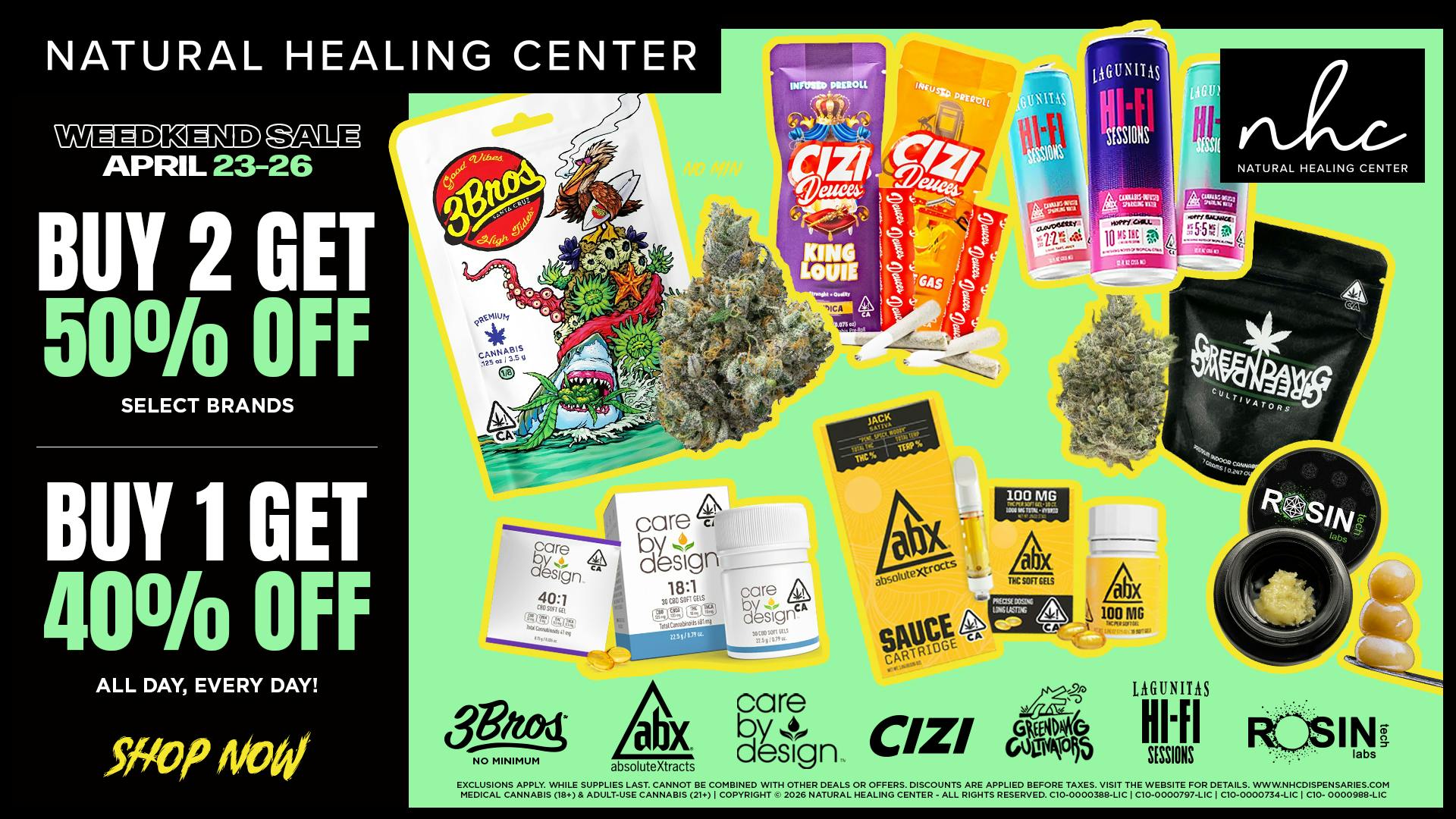 Natural Healing Center - Lemoore 🔥50% OFF SELECT BRANDS🔥WEEDKEND SALE🔥