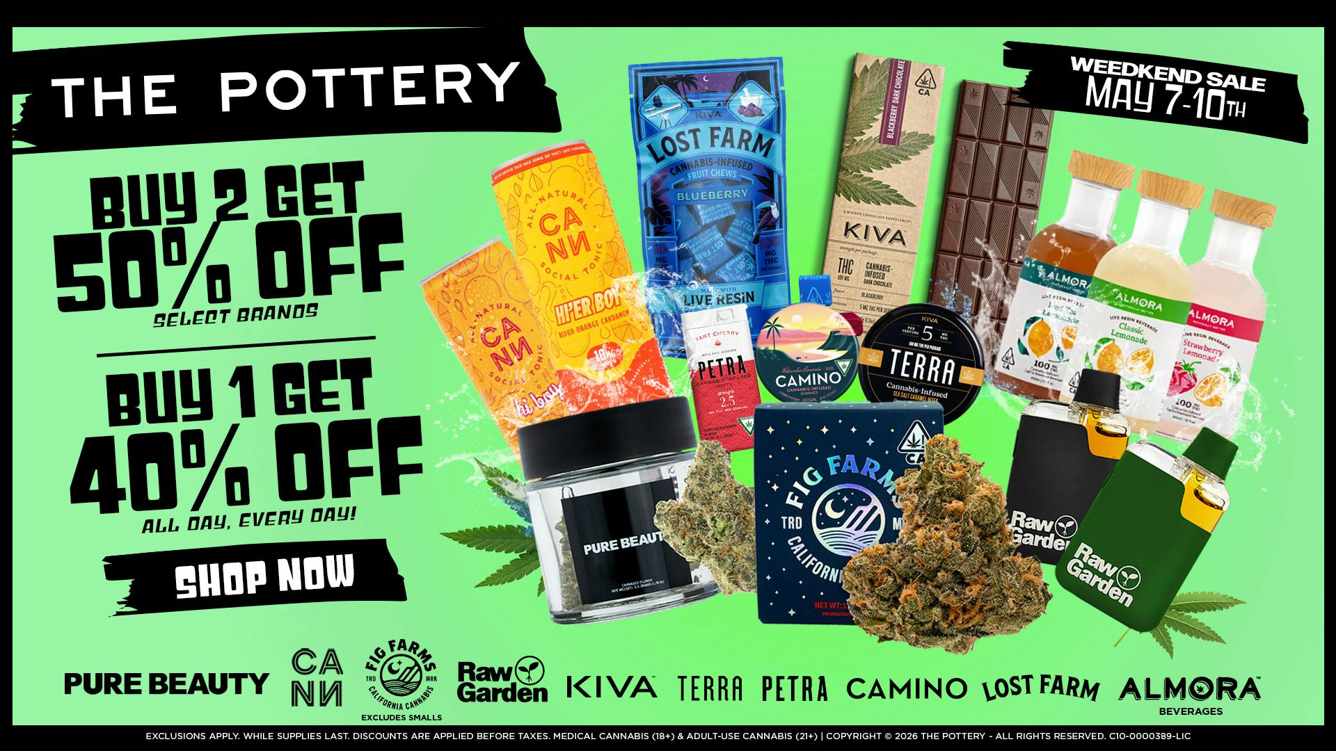 The Pottery Weed Dispensary Los Angeles 🔥50% OFF SELECT BRANDS🔥WEEDKEND SALE🔥