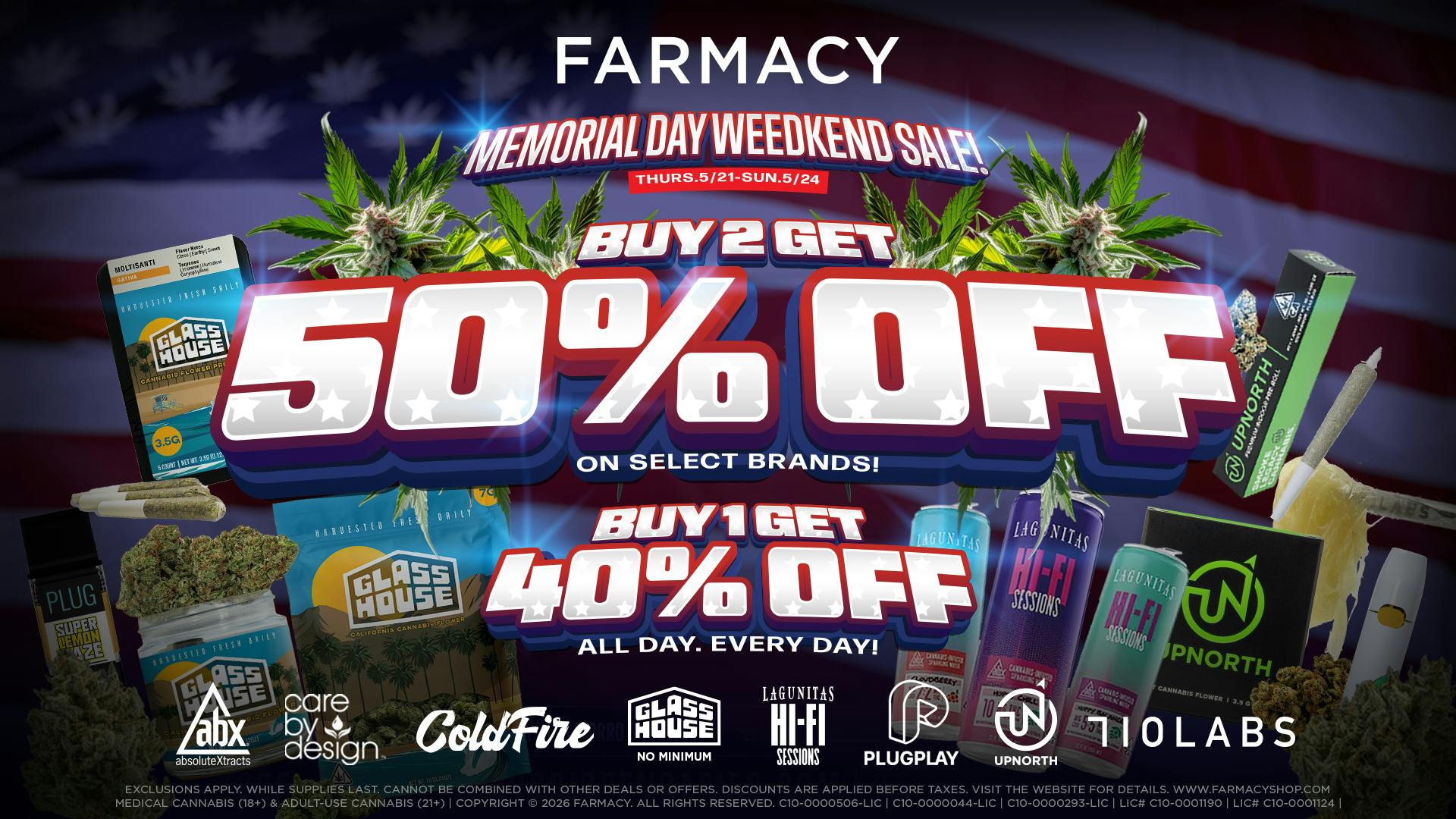 Farmacy Santa Ynez 🔥50% OFF SELECT BRANDS🔥MEMORIAL WEEDKEND SALE🔥