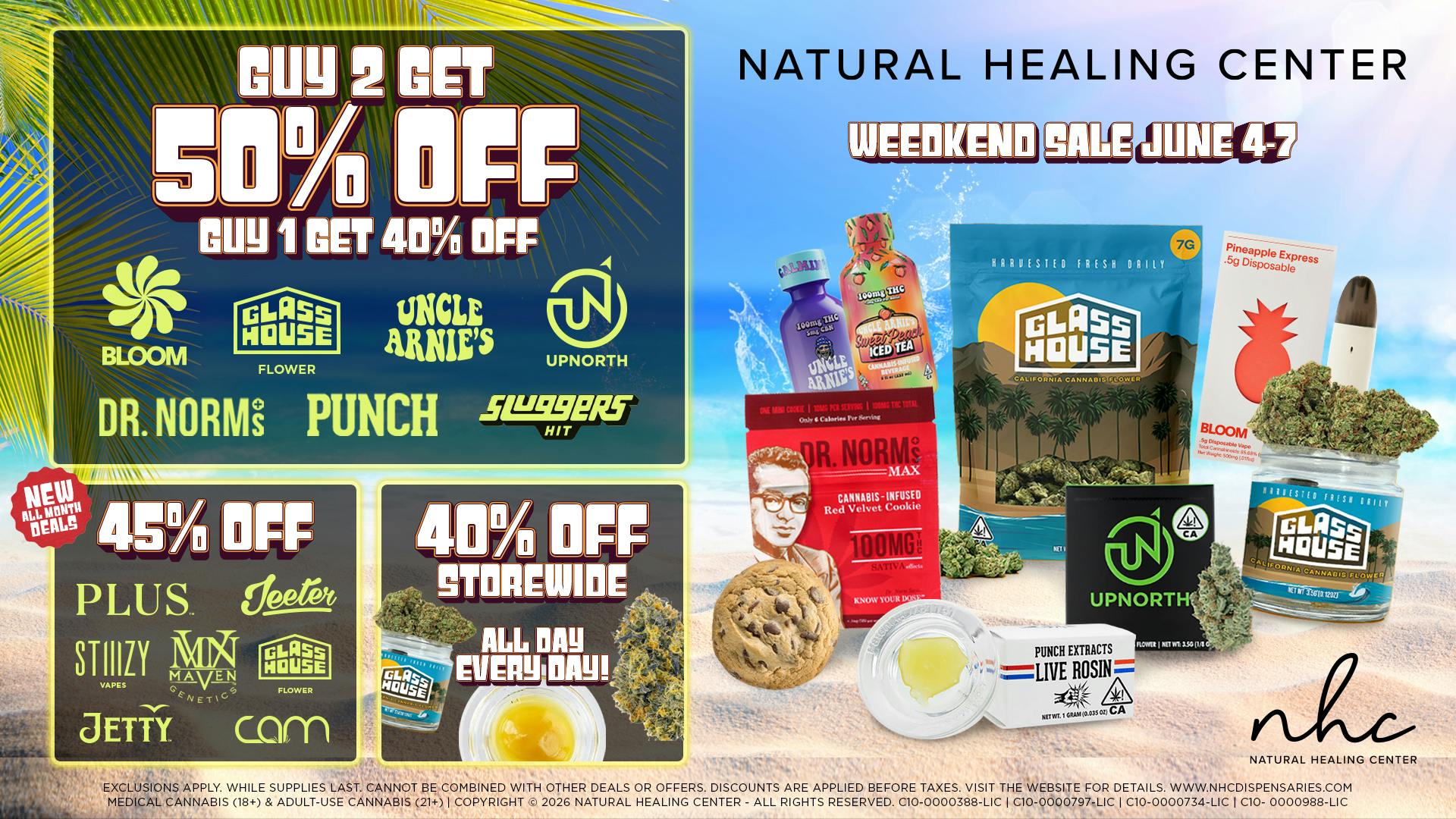 Natural Healing Center - Turlock 🪴50% OFF SELECT BRANDS🌿WEEDKEND SALE🔥💨😎