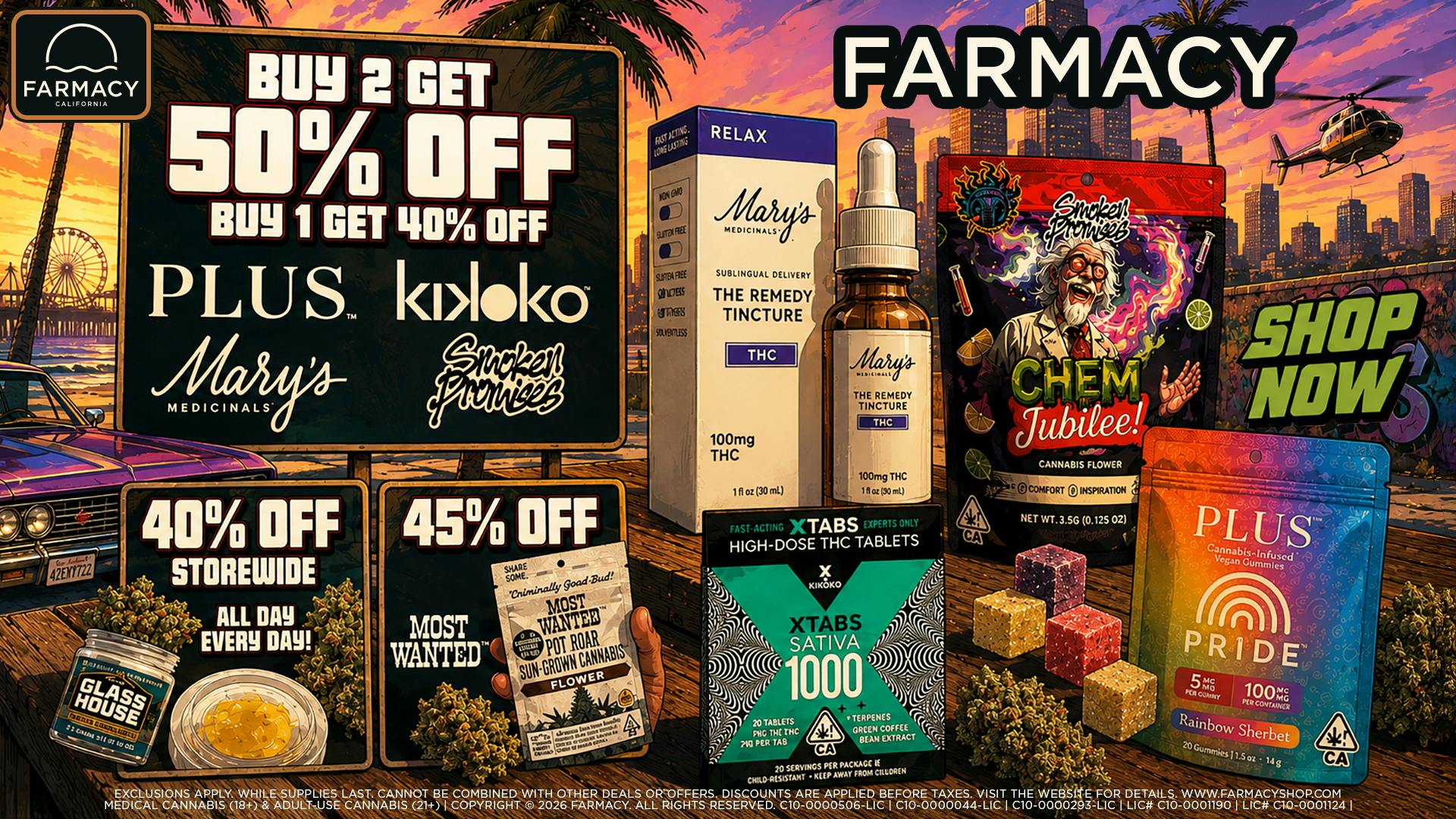Farmacy Santa Ynez 🔥50% OFF SELECT BRANDS🔥 MONDAYS
