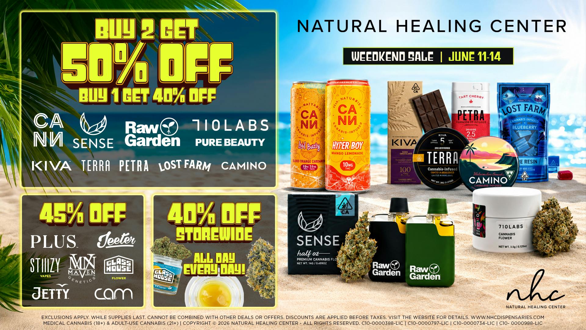 Natural Healing Center - Turlock 🪴50% OFF SELECT BRANDS🌿WEEDKEND SALE🔥💨😎