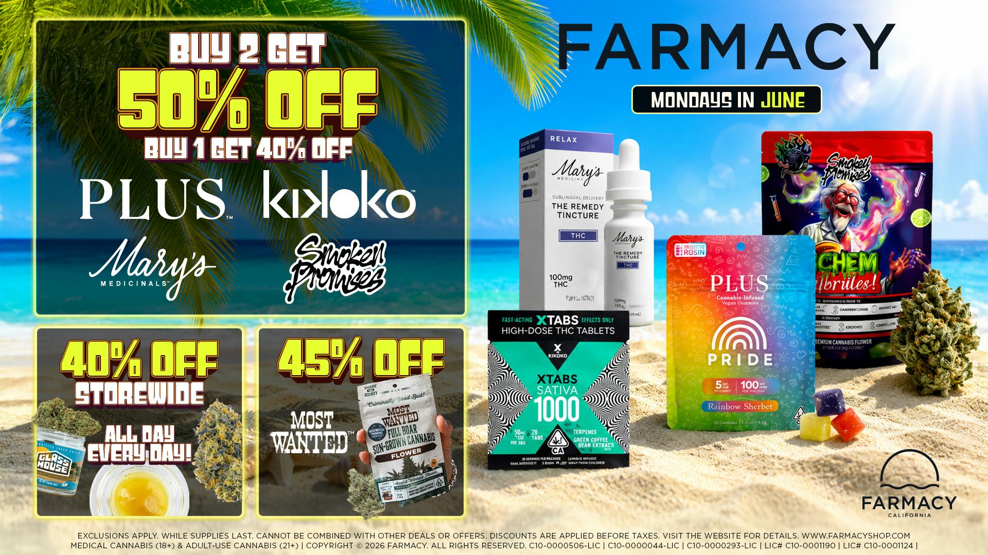 Farmacy Santa Ynez 🔥50% OFF SELECT BRANDS🔥 MONDAYS