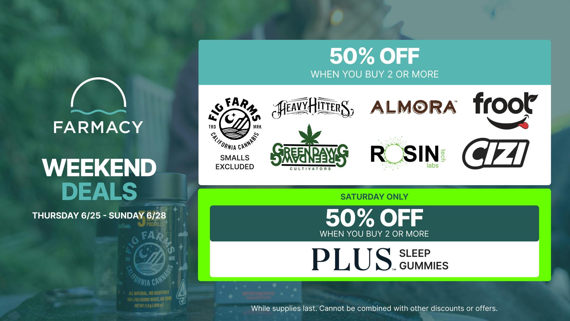 Farmacy Santa Ana 🪴50% OFF SELECT BRANDS🌿WEEDKEND SALE🔥💨😎
