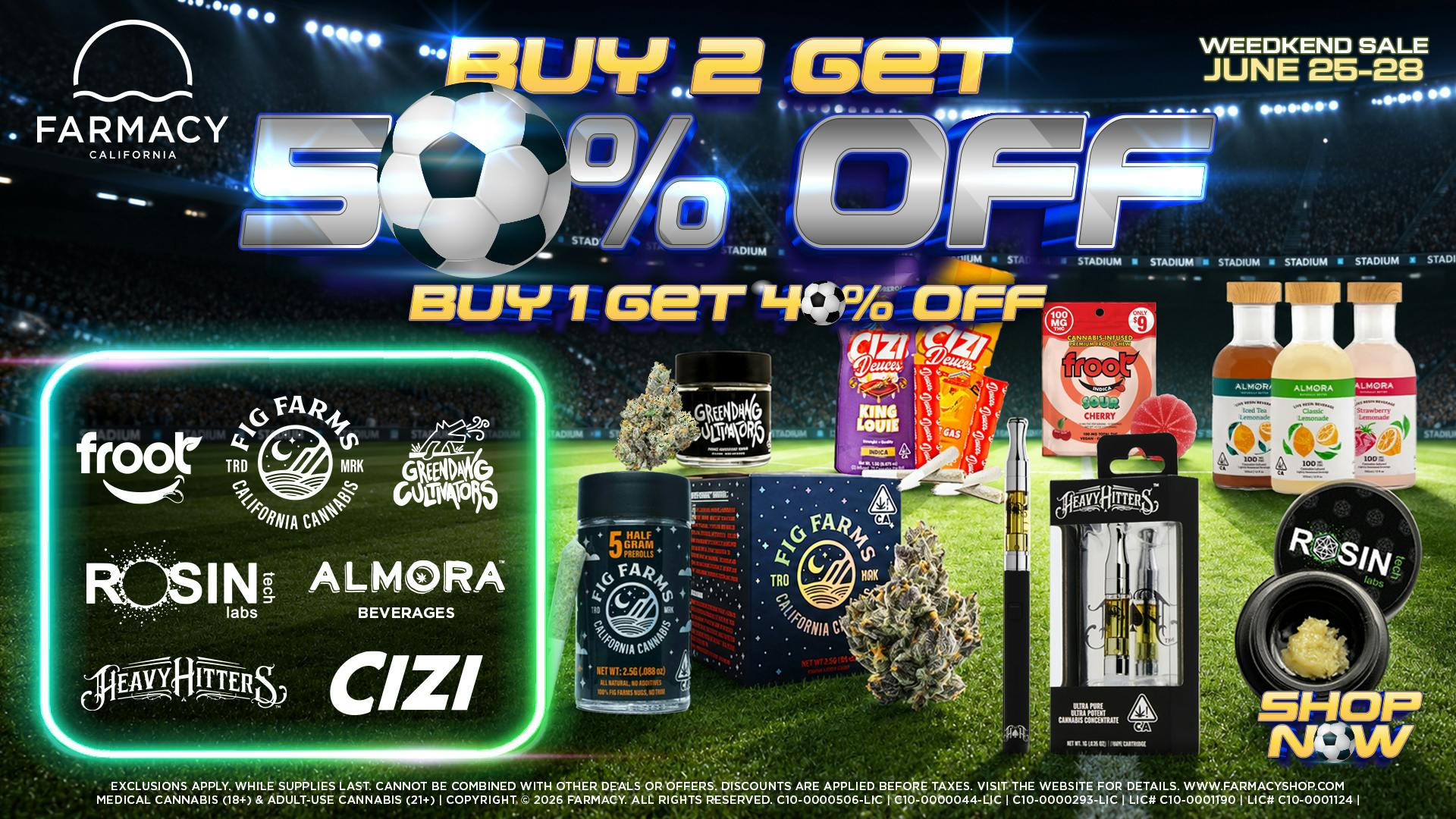 Farmacy Santa Ana ⚽50% OFF SELECT BRANDS WEEDKEND SALE🌿🔥💨😎