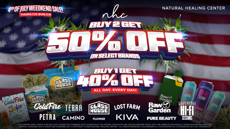 Natural Healing Center - Morro Bay 4th of JULY WEED SALE 🇺🇸 50% OFF SELECT BRANDS