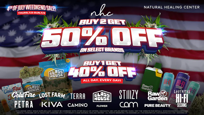 Natural Healing Center - Lemoore 4th of JULY WEED SALE 🇺🇸 50% OFF SELECT BRANDS