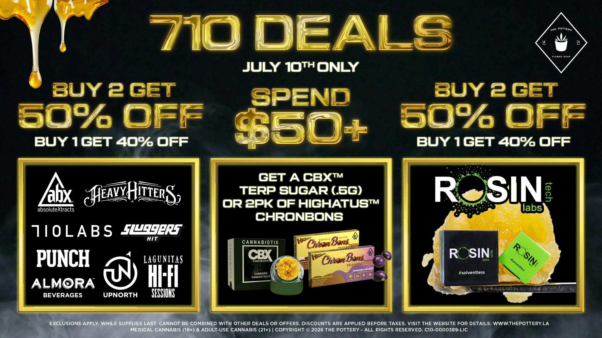 The Pottery Weed Dispensary Los Angeles 🔥710 SALE 😎 50% OFF SELECT BRANDS🔥