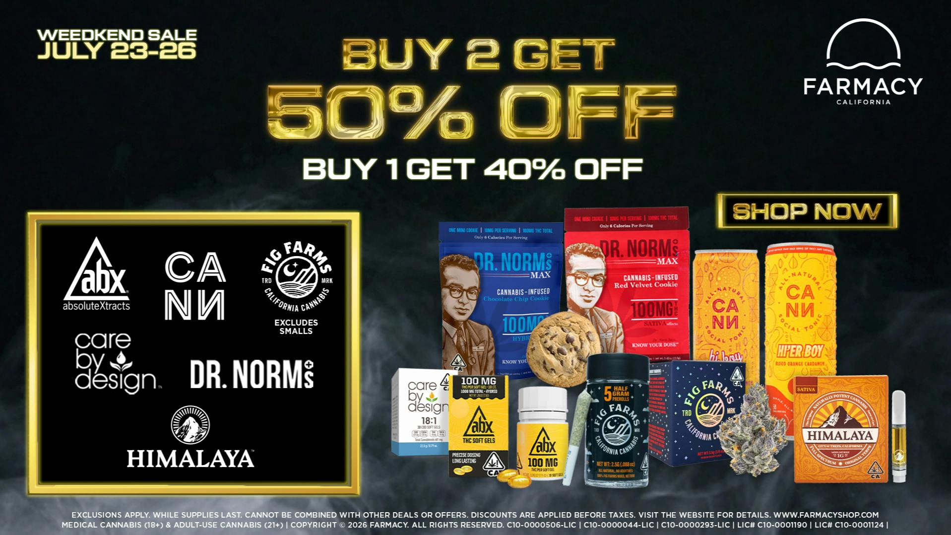 Farmacy Santa Ynez 🔥50% OFF SELECT BRANDS WEEDKEND SALE 😎