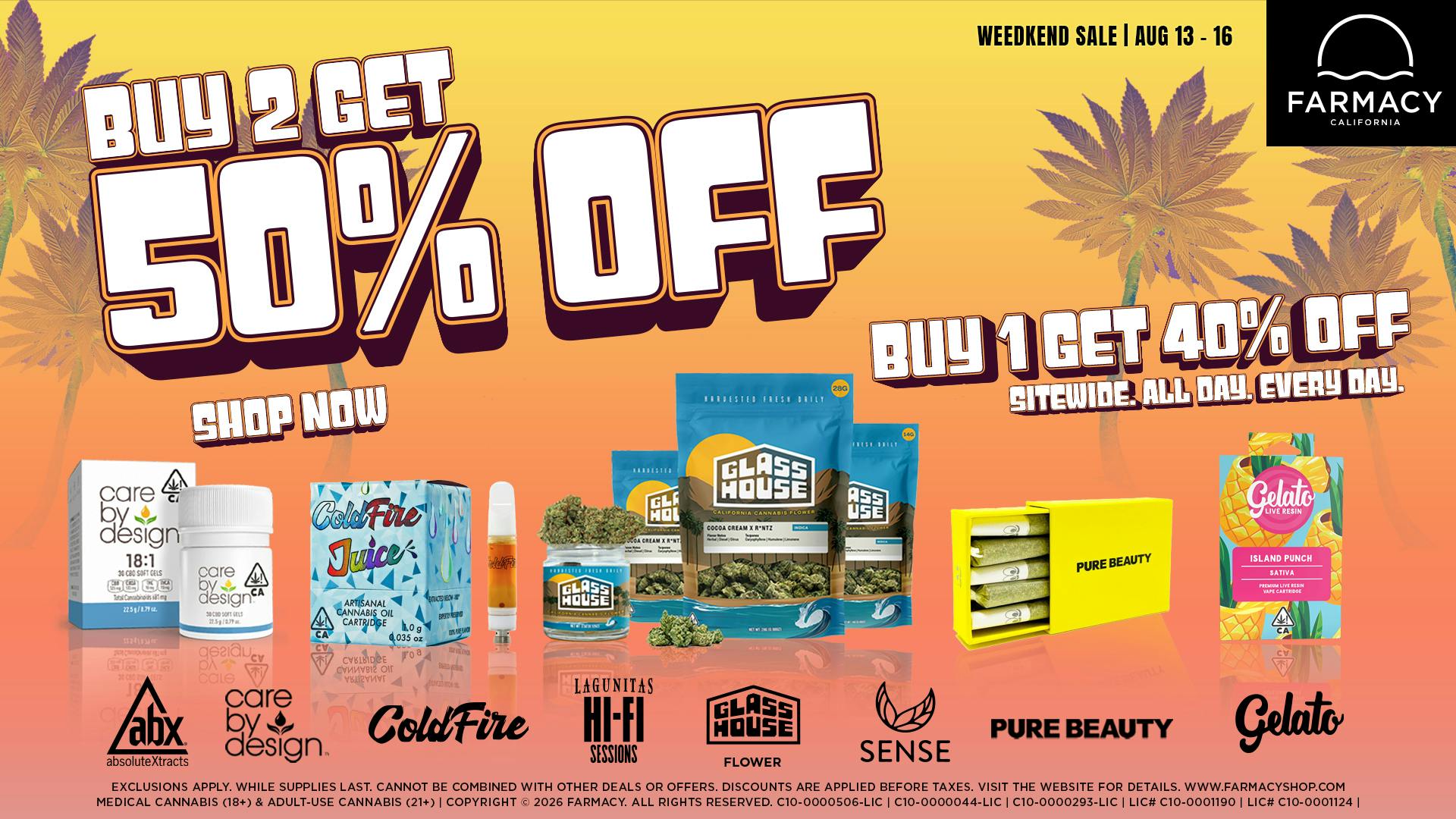 Farmacy Santa Ana 🔥50% OFF SELECT BRANDS WEEDKEND SALE 😎