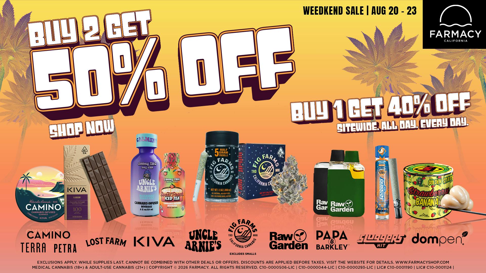 Farmacy Santa Ana 🔥50% OFF SELECT BRANDS WEEDKEND SALE 😎