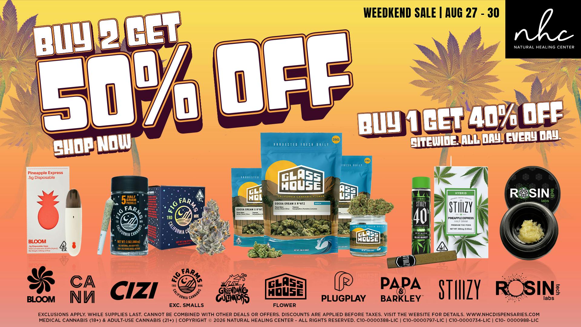 Natural Healing Center - Lemoore 🔥50% OFF SELECT BRANDS WEEDKEND SALE 😎