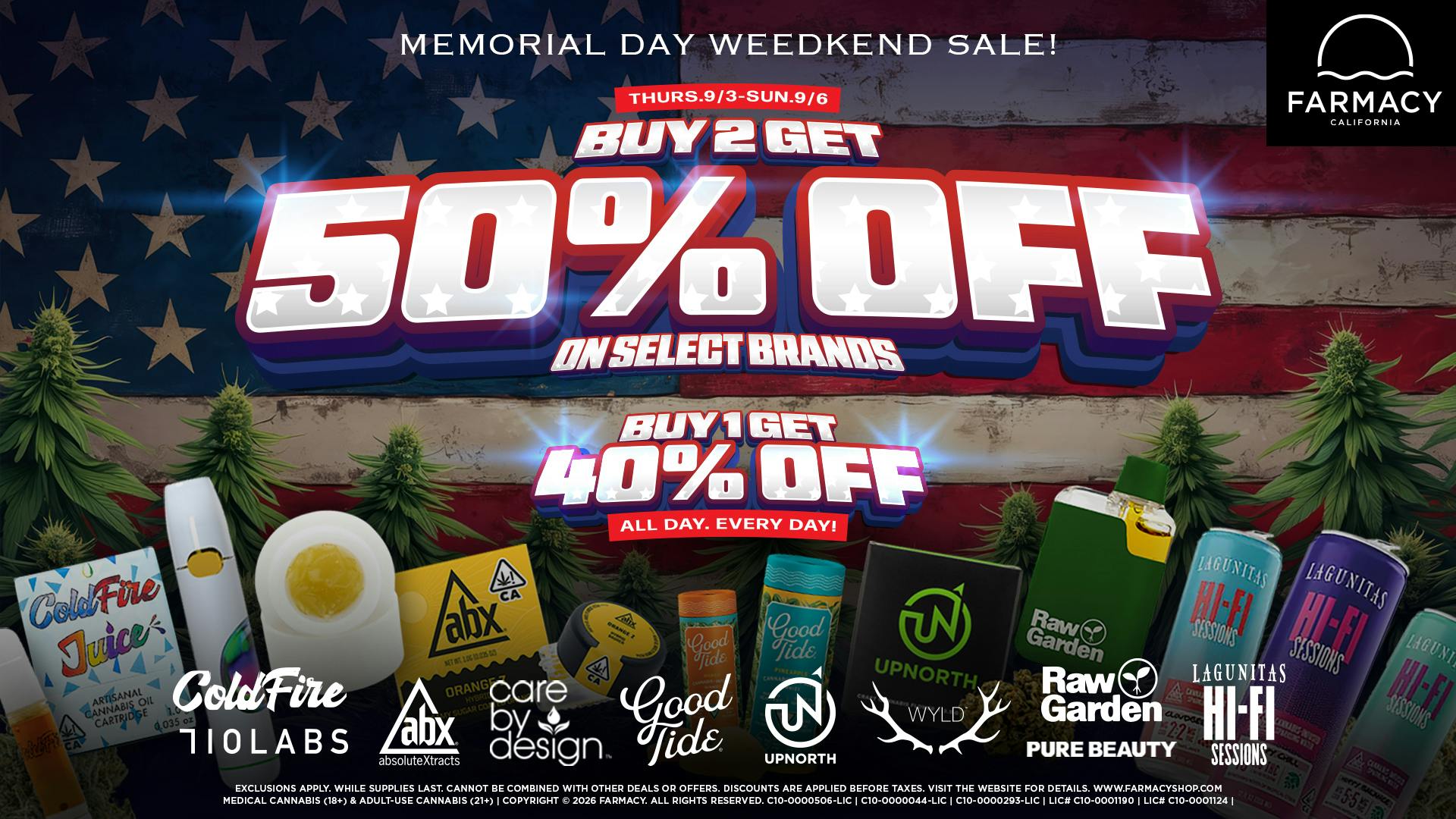 Farmacy Irvine Delivery 🇺🇸 50% OFF 🇺🇸 MEMORIAL DAY WEEDKEND SALE🪴