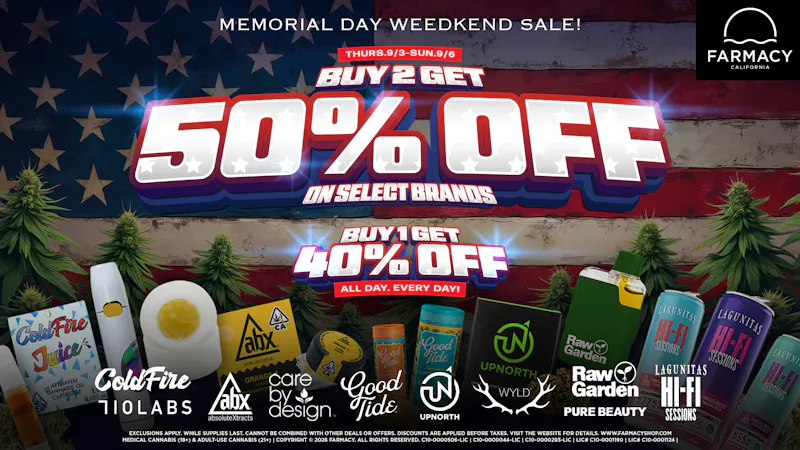Farmacy Irvine Delivery 🇺🇸 50% OFF 🇺🇸 MEMORIAL DAY WEEDKEND SALE🪴