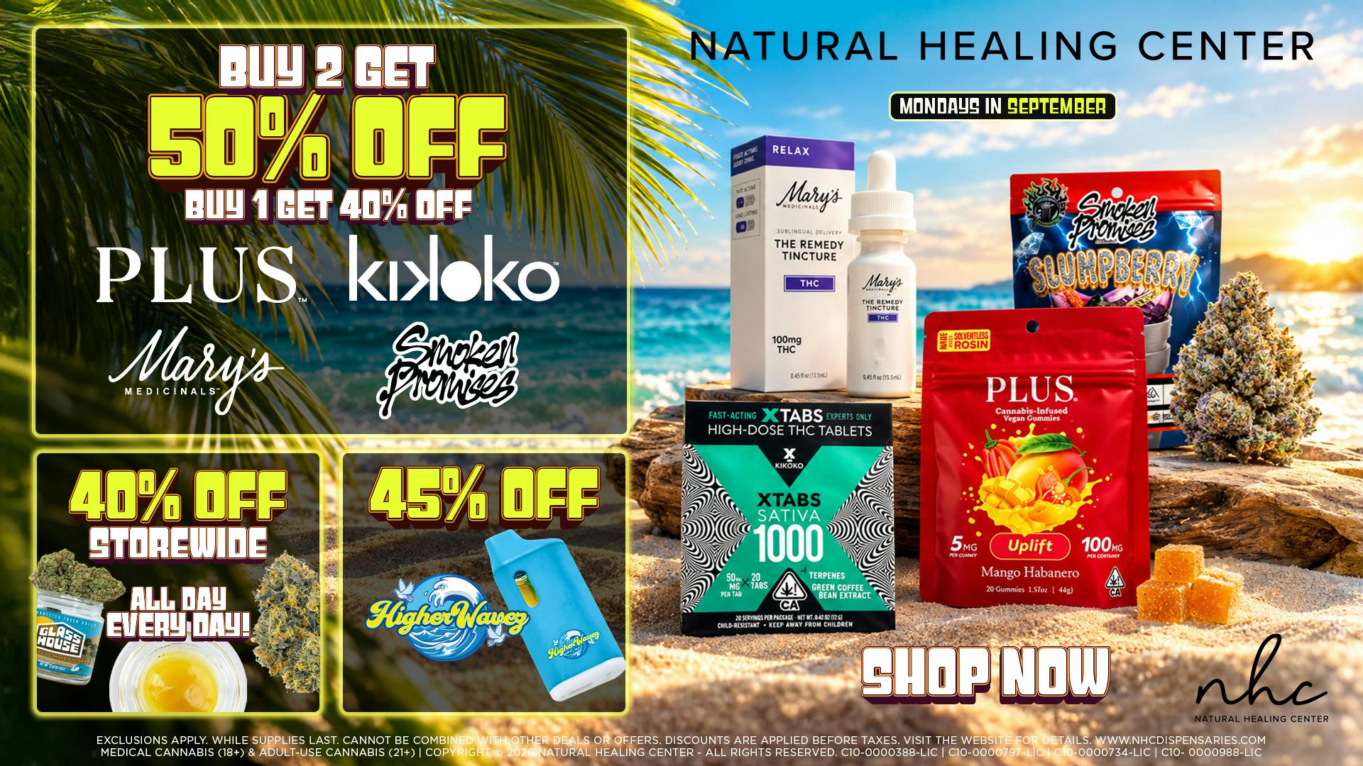 Natural Healing Center - Turlock 🔥50% OFF SELECT BRANDS🔥 MONDAYS
