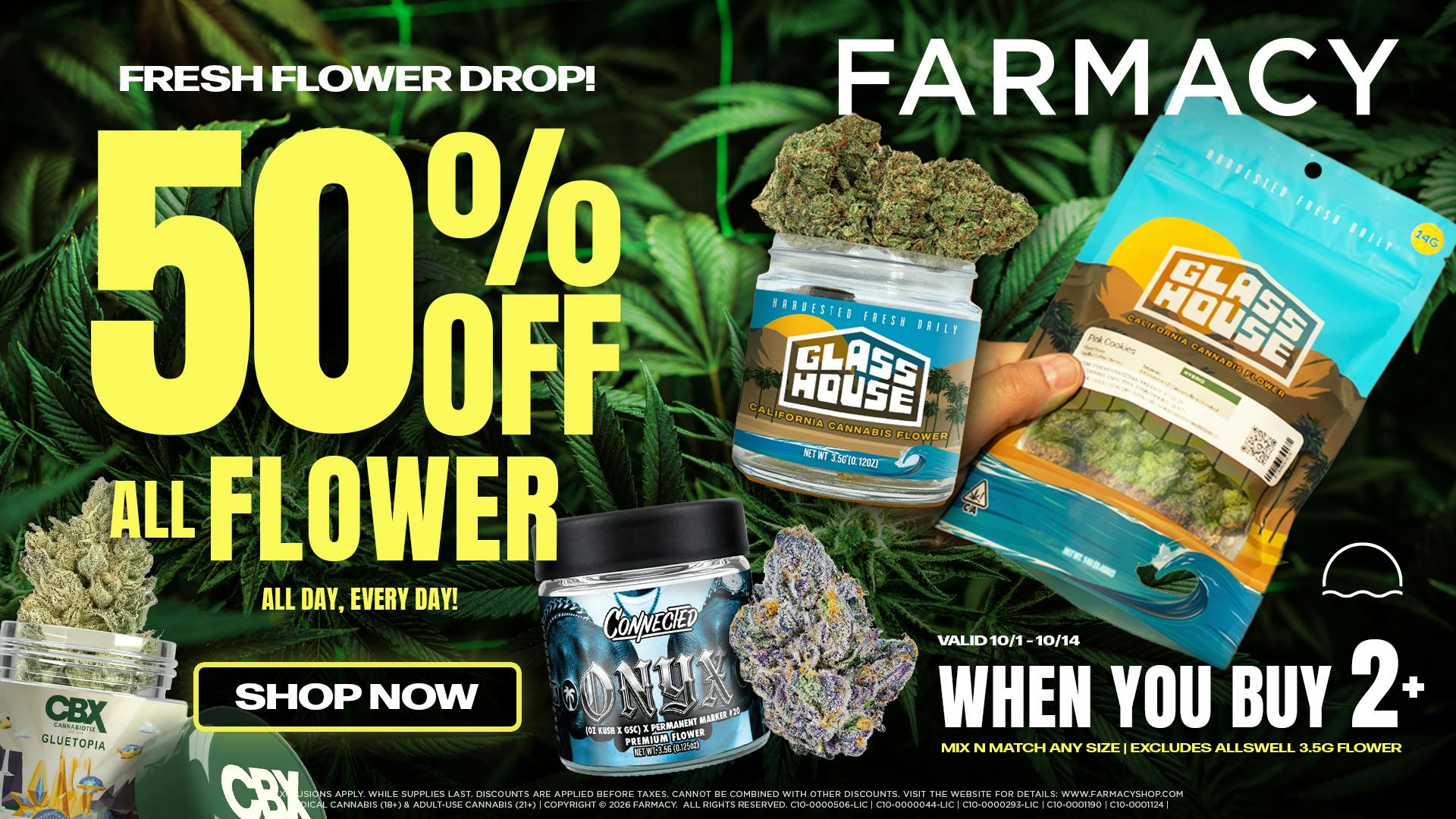 Farmacy Santa Ana 50% OFF ALL FLOWER & SELECT BRANDS SALE!