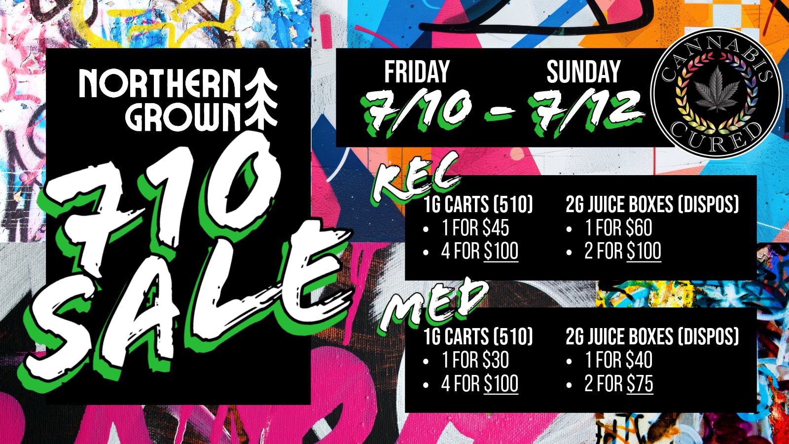 Cannabis Cured - Eliot 7/10 OIL WEEKEND DEALS @ Cannabis Cured!