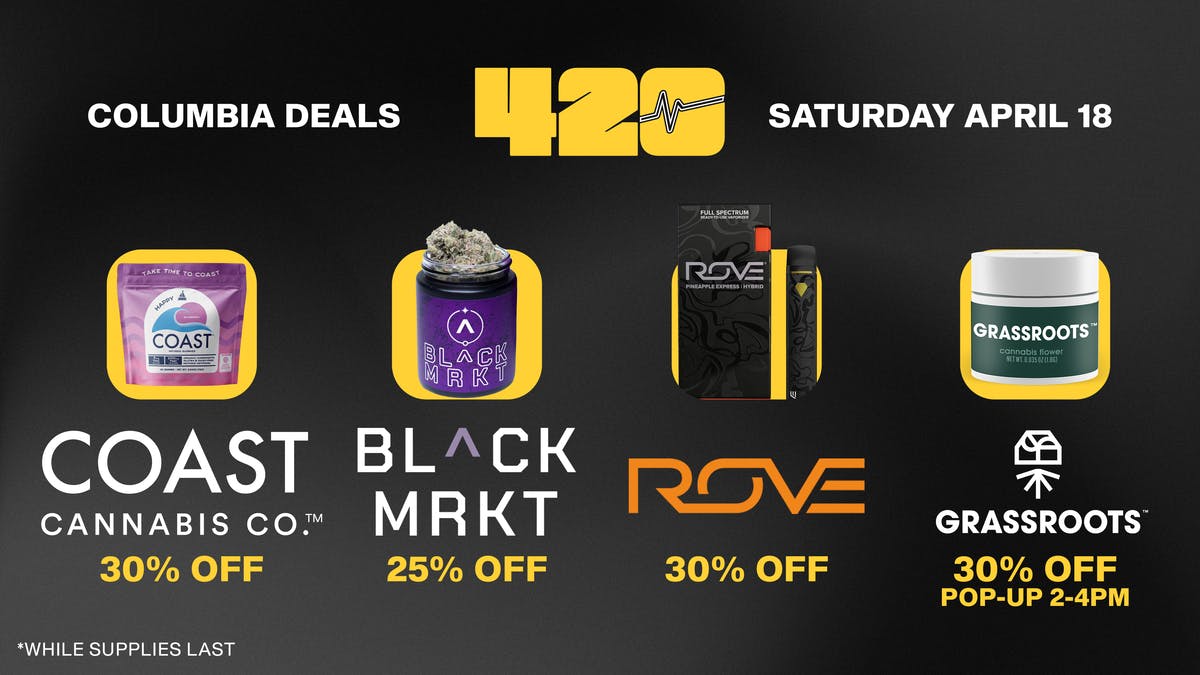 Remedy Columbia $5PRJs, $18 1/8ths + Up to 40% off!