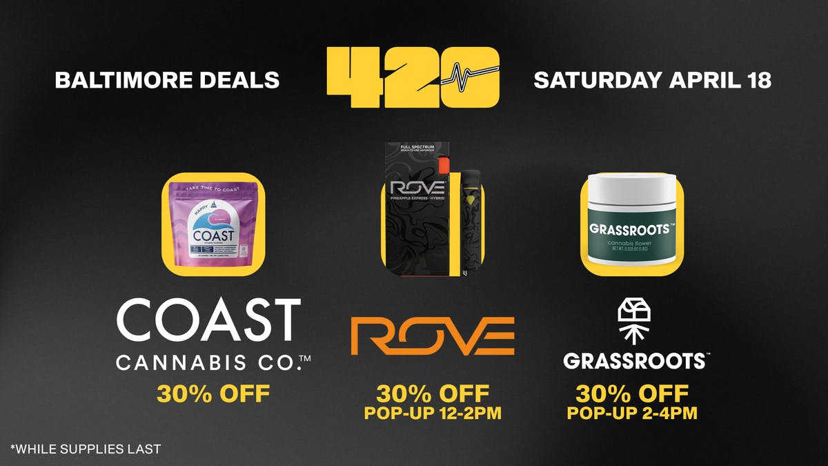 Remedy Baltimore 4/20 Kickoff: Save up to 40% OFF!!