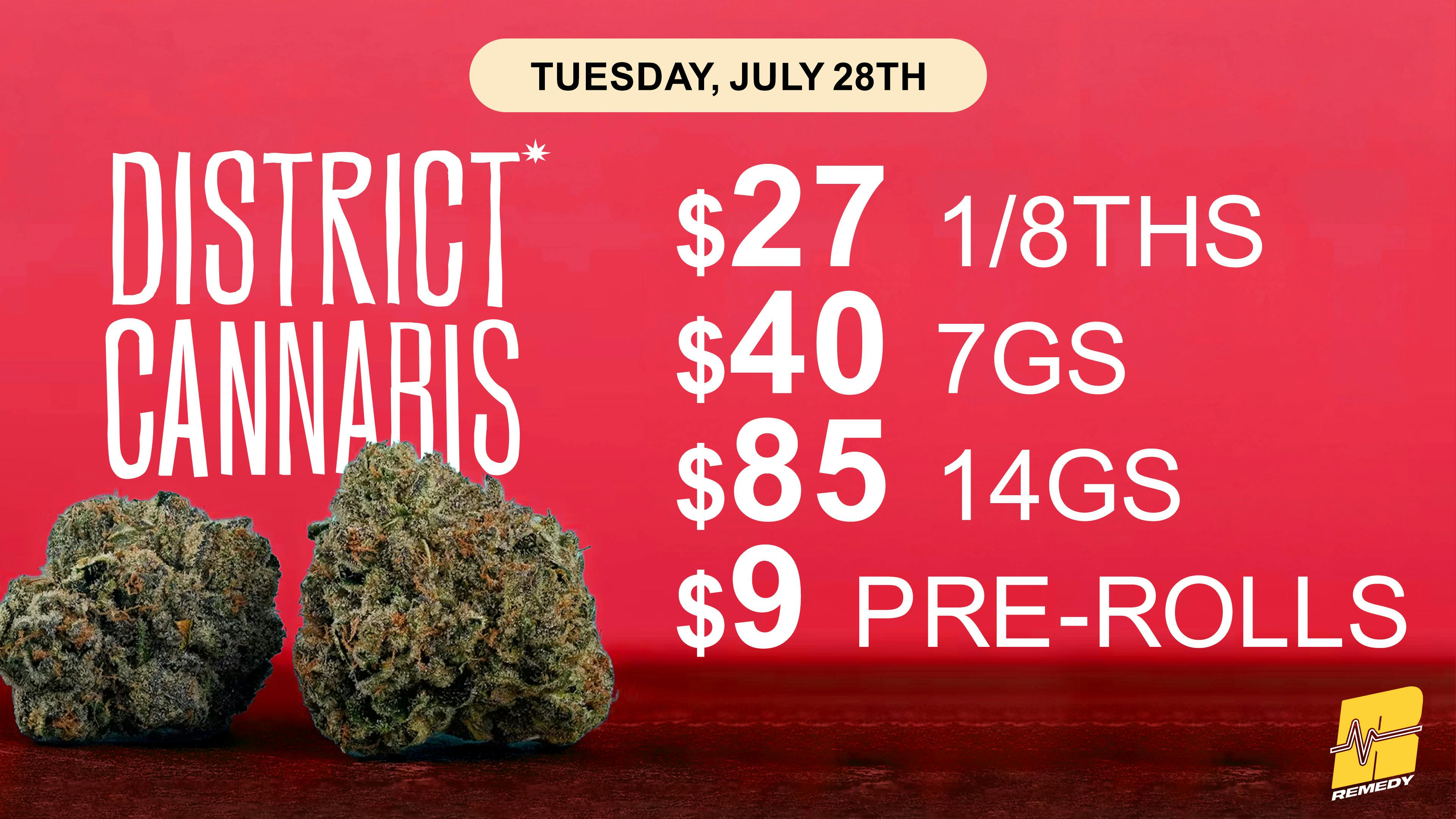 Remedy Baltimore 🔥 District Cannabis Takeover: Up to 30% OFF!