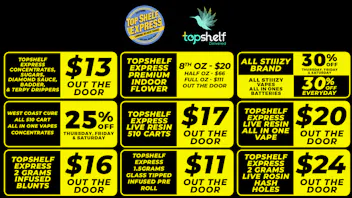 Top Shelf Delivery TOP SHELF BRAND DEALS