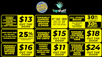 Top Shelf Delivery TOP SHELF BRAND DEALS