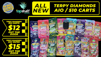 Top Shelf Delivery ALL NEW TERPY DIAMONDS CART