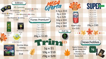The Healthy Cloud 🍂🦃TRIM $1 el GRAMO y OFERTA DE FLOR NUEVA!!🦃🍂