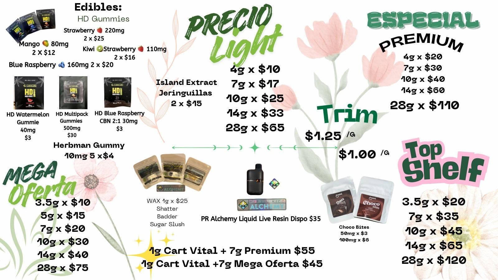 The Healthy Cloud 🔥OFERTA DE FLORES, TRIM Y MANUFACTURA!!! 🔥