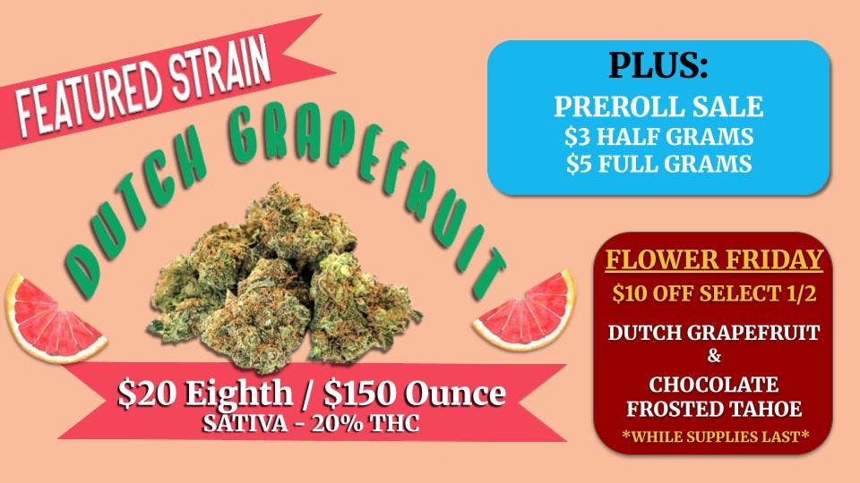 The Frost Farms FLOWER FRIDAY - $10 off select half oz