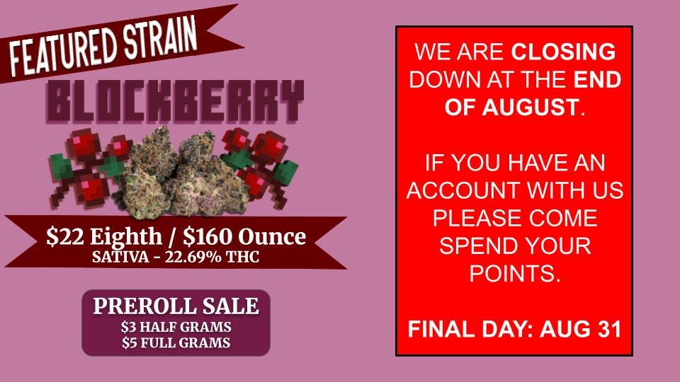 The Frost Farms CLOSING AT THE END OF AUGUST