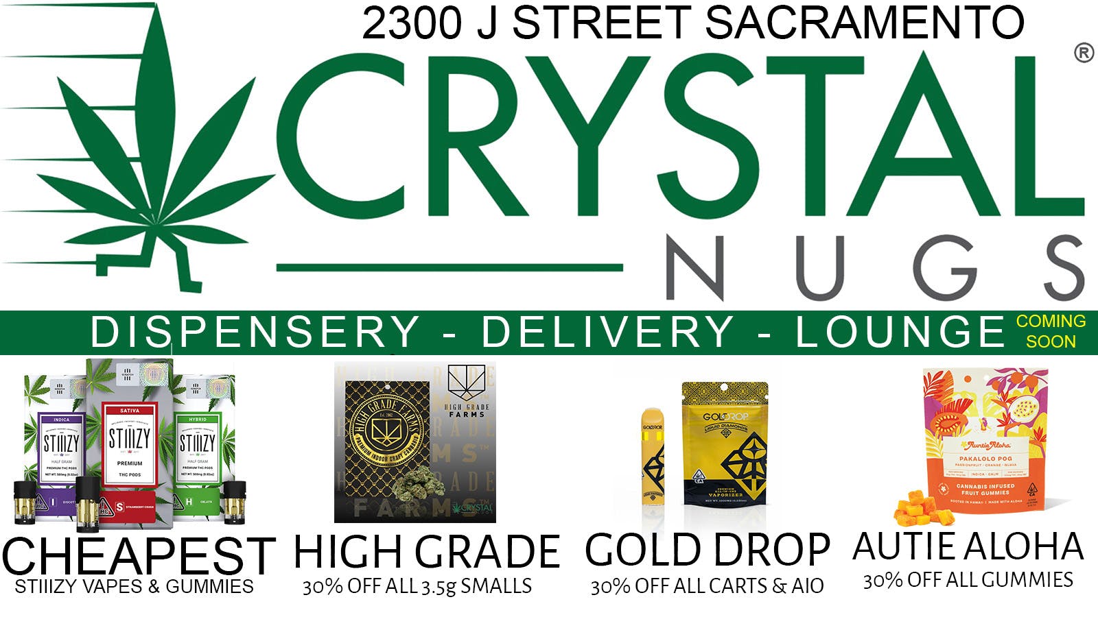 Crystal Nugs SELECT ITEMS 30% OFF - GREAT DEALS