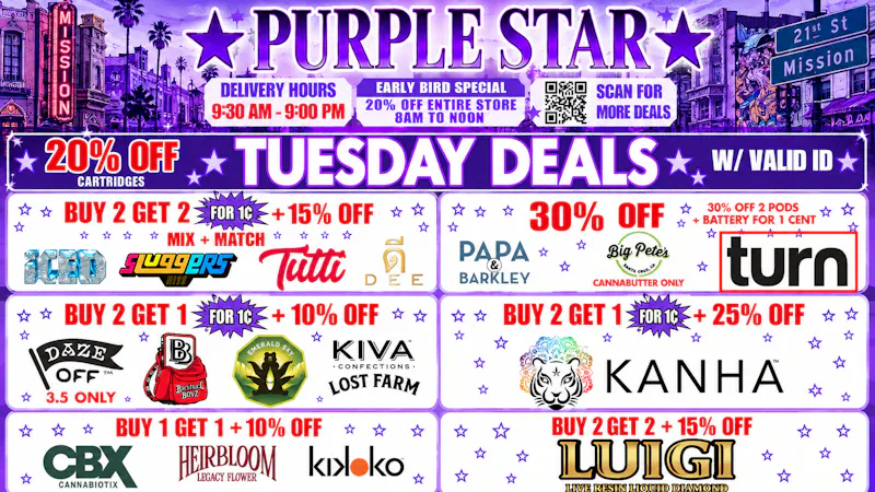 Purple Star MD TUESDAY DEALS AT PURPLE STAR!!!
